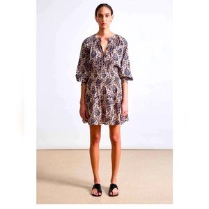 APIECE APART LA VENTUREA MINI DRESS - FOLK FOLIAGE